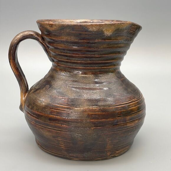 Antique Fulper Handmade Pottery Pitcher Art 1922-1928
